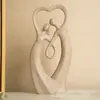 Adornos Creativos de Arte Nórdico Transfronterizos Decoraciones para Sala de Estar Personajes Abstractos de Pareja Estilo Lujo Ligero Adornos Pequeños para Entrada