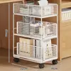 Carrinho Rack de Armazenamento de Brinquedos Infantil Rack de Armazenamento de Lanches Estante Multicamadas para Livros de Imagens Estantes Organizadoras Móveis para Casa