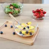 Bol de vidrio transparente para ensalada, utensilio de cocina para el hogar, bol para sopa, bol creativo para postres, bol para fideos instantáneos, bol para arroz, plato de frutas engrosado
