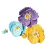 Buquê de Papoulas Transfronteiriço Finalizado, Flores Tricotadas à Mão, Flores de Lã Crochê, Flores Artificiais, Produtos de Crochê Finalizados para Atacado