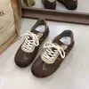 Zapatos de Entrenamiento Alemanes de Suela Plana con Bloques de Color para Mujer Zapatos de Mujer 2026 Nuevo Otoño Más Vendidos Zapatos Deportivos Casuales Estilo Retro Universitario Zapatos de Skate para Mujer