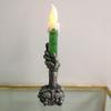 Productos de Halloween, Accesorios de Decoración para el Ambiente del Festival de Fantasmas, Lámpara de Noche de Mano de Fantasma de Plástico, Lámpara de Calavera, Luz de Vela Brillante LED