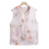 Chaqueta chaleco de primavera y otoño para madre, chaleco retro abotonado estilo chino nuevo para abuela, chaleco elegante para mujeres de mediana edad y mayores
