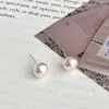 Atmósfera de primavera pendientes de perla de panecillo rosa alto sentido temperamento pendientes vintage 2025 nuevos pendientes para mujer