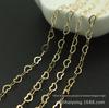 Corrente Feita à Mão de Cobre Puro Resistente à Cor Corrente de Coração Dourado Corrente de Coração de Pêssego Pulseira Colar Acessórios
