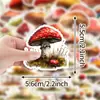 50 Lindos Pegatinas de Graffiti de Hongos en Acuarela Pegatinas Creativas de Comida Pegatinas Decorativas Impermeables para Maletas y Computadoras