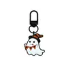 Llavero de Goma Suave de Fantasma de Halloween Dibujado Hebilla de Puerta en Forma de 8 en Forma de U Llavero Pinza de Langosta Figura de Muñeco Hebilla Colgante Adorno
