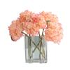 Accesorios de Fotografía de Estudio Fotográfico Simulación Borde de Coca Cola Ramo de Hortensias Decoración de Escritorio de Restaurante Flor de Simulación Hortensia Coral Individual