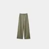 Pantalones Casuales de Pierna Ancha de Lino Lyocell para Mujer, Nuevo Estilo Primavera/Verano 2026, Pantalones para Figura de Pera, Cintura Alta, Adelgazantes, Pantalones Largos hasta el Suelo