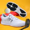 Zapatos de Golf para Hombre Cuero Impermeable Hebilla Giratoria Antideslizante Zapatos de Golf para Mujer Tenis de Exterior para Hombres y Mujeres