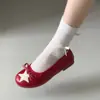 Zapatos planos de punta redonda estilo francés para mujer, nueva colección de otoño 2026, Mary Janes versátiles de suela blanda para combinar con vestidos