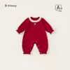 Modelo de Bem-Estar Roupas de Outono e Inverno Não Reembolsáveis para Meninas Bebês, Roupas Quentes para Recém-Nascidos, Macacão para Meninos