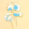 Decoración para Pastel Temporada de Graduación 2025 Sombrero Doctoral Juvenil Inacabado Girasol Lista Dorada Enchufe Decorativo para Hornear