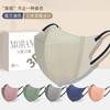 Color Morandi 3D tridimensional máscara femenina de alta apariencia otoño e invierno para la cara pequeña desechable para adulto 2024 nuevo estilo de celebridad de internet