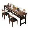 Mesa Larga para Sala de Estar en Casa, Escritorio de Computadora de Cama, Banco de Trabajo Rectangular de Doble Capa para Escritorio, Escritorio Largo Simple para Oficina