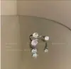 Anillo Abierto de Zirconia de Lujo Ligero de Diseño de Nicho para Mujer, Estilo Minimalista con un Toque de Alta Gama, Anillo Brillante para el Dedo Índice, Estilo Trendy Ins