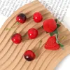 Frutas, Fresas Falsas, Cerezas, Modelos de Cereza, Accesorios para Fotografía, Artículos para Decoración de Pasteles DIY