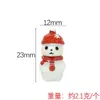 Yqt Mini Cena Natal Pequeno Animal Resina DIY Acessórios Enfeites de Mesa Árvore de Natal Mini Comida Conjunto de Brinquedos