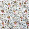 Algodón 40 Liso Tela Estampada Digitalmente Tela de Algodón Ropa Infantil Zapatos y Prendas para Mujer Bolsos Bolsos de Mano Cuadrado Cuadrado Popelina