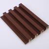 Grelha de Fibra de Bambu PVC Luxo Leve Textura de Madeira Imitação 160 Oca Pequena Placa de Parede Alta com Sulcos Côncavos e Convexos Fabricante Impermeável Parede Interna