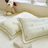 Funda de almohada de gasa arrugada de algodón para niños Funda de almohada de látex para bebé 30X50CM Funda interior para cojín de siesta de jardín de infancia