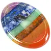Explosões Transfronteiriças Cristal Oval Pedra do Polegar Colorida Massagem Esquece Preocupação Pedra Cabo Gota d'Água Pedra Original Joias Ornamentos