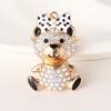 Llavero creativo de oso con forma de lazo de diamantes y dibujos animados para coche, juguete de animal, bolsa colgante, pequeño regalo al por mayor