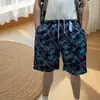 Pantalones Cortos de Playa, Pantalones Cortos Finos de Cinco Puntos, Pantalones Casuales Deportivos, Pantalones Cortos Finos de Secado Rápido con Estampado Ins, Pantalones Cortos para Hombre, Estilo Delgado de Verano