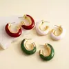 Pendientes colgantes de metal retro europeos y americanos, diseño geométrico ovalado, estilo vintage transfronterizo, pendientes simples y de moda, joyería de alta gama para mujer