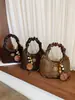 Bolso de diseño único para mujer, nueva colección otoño/invierno 2025, bolso de hombro retro casual, bolso tote y de axila versátil