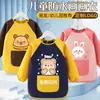 Delantal de Pintura para Niños, Bebé Jardín de Infancia Logo Estudio de Arte Impermeable Anti-Suciedad Bata de Manga Larga