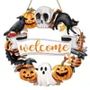 Los productos de madera son muy populares en el extranjero, letreros de calabaza de bruja de dibujos animados de Halloween, disponibles exclusivamente para venta al por mayor en los pequeños mercados de Yiwu.