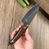 Cuchillo de Corte para Carne Forjado Transfronterizo, Cuchillo Pequeño Afilado para Cortar Carne, Cuchillo de Cintura Pequeño para Defensa Personal al Aire Libre, Pelado de Frutas, Desollado de Piel de Oveja y Extracción de Huesos