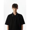 Polo de Manga Corta con Media Cremallera y Hebilla Metálica para Hombre Nuevo Verano 2025 Marca de Moda Ins Camiseta Retro Adolescentes
