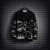 Suéter National Tide Snow Mountain Masculino Outono e Inverno Design Sense Niche Inner Youth Suéter de malha
