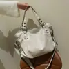 2026 Bolso Cruzado Nuevo de Gran Capacidad para Mujer Estilo Nuevo Versátil Bolso de Hombro Bolso Tote de Hombro Único Bolso Cubo Texturizado