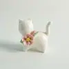 Flor Luz Lujo Animal Gatito Cerámica Adornos Creativos Lindos Habitación Infantil Gabinete de Vino Sala de Estar Mueble de TV Accesorios para el Hogar