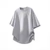 Camiseta de Manga Corta de Diseño Moderno Estilo Coreano Nuevo Verano 2026, Top Casual Holgado de Alta Calidad para Hombre, Marca de Tendencia
