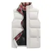 Colete Masculino de Inverno Quente com Gola Alta 2026, Versátil Quente com Efeito Duas Peças, Jaqueta de Algodão Estilo Coreano, Casaco Casual Sem Mangas