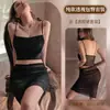 Dropshipping Transfronterizo de Pijamas Sexys y Apasionados Transparentes para Mujeres con Pecho Pequeño y Faldas Calientes que Cubren el Trasero en la Cama