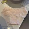 Lingerie Feminina de Renda com Cetim Sexy Semitransparente Estilo Pura Luxúria Menina Charmosa Calcinhas Francesas de Cintura Baixa que Cobrem o Quadril Venda por Atacado