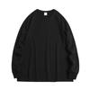 Talla Europea Nueva Camiseta Holgada de Cuello Redondo y Manga Larga Logotipo Personalizado Exportación Algodón Puro Camisa Cultural Ropa de Trabajo Top Casual