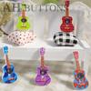 Spot atacado botões de madeira instrumentos musicais botões de guitarra feitos à mão diy colorido botões de madeira mista