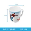 Hill Spider-Man Bebé Niños Suplemento Alimenticio Vajilla Compartimento Plato Plato Pequeño Tazón Mango de Cuchara Tazón Taza de Agua Anticaída Vajilla de Melamina