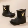 Botas de Nieve Forradas de Polar para Invierno, Botas de Lluvia para Mujer, Antideslizantes, Botas de Lluvia Calientes para Estudiantes, Botas Todo en Uno, Zapatos de Agua para Cocina, Lavandería y Lavado de Autos