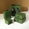 Caja de embalaje para joyería al por mayor en stock color blanco tierra de alta calidad estilo ins tapa cielo y tierra papel especial caja cajón para joyería