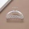 Presilha Transparente com Clipe de Agarre Transfronteiriça Coleção Portão Leste da Coreia do Sul Grampo para Cabelo Traseiro da Cabeça para Banho Grampo Base para Cabelo Acessórios de Cabeça Femininos Amazon