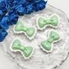 Pequeno fresco lace arco resina acessórios diy hairpin cocar buraco sapatos suporte do carro patch caixa de armazenamento