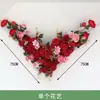 Nuevas decoraciones de techo para interiores para habitaciones de bodas, con flores simuladas dispuestas en un diseño de cuatro esquinas, creando una escena floral festiva y hermosa para la sala de estar