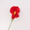 Acabamento transfronteiriço feito à mão calla lírio lã flor malha imitação flor eterna crochê flor artificial decoração para casa